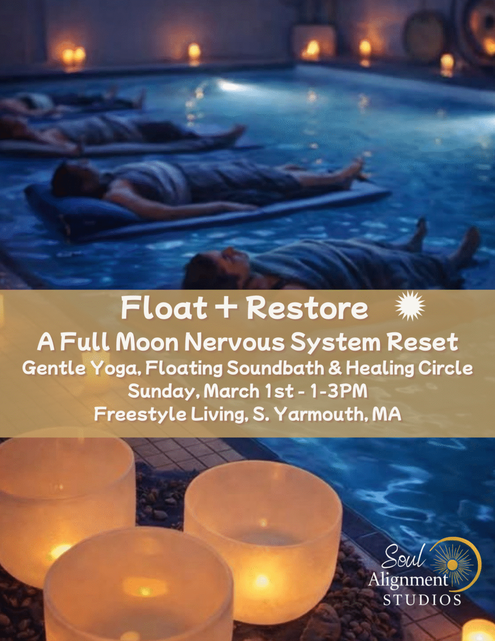 Full Moon Floating Sound Bath + Restorative Yoga - Jenn Gulbrand